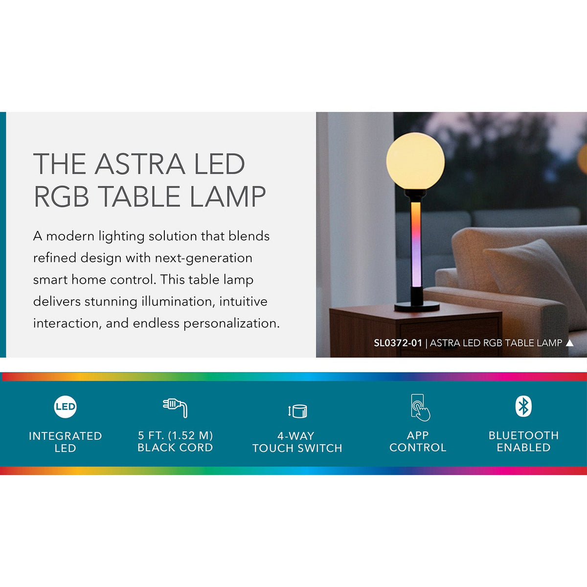 Music Sync RGB Lamp — product view 5
