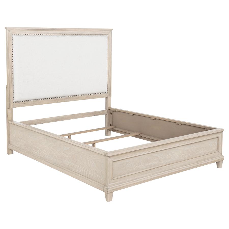 Pembroke Washed Oak Finish Wood 4-Piece Queen Bedroom Set – 215921Q-S4 — product view 2
