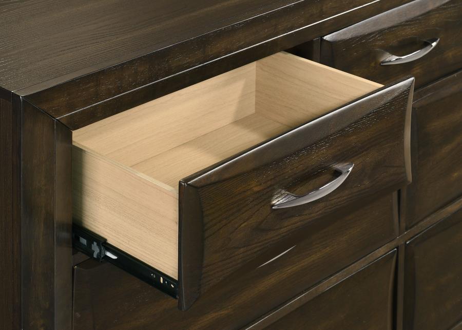 Atlas 7-Drawer Bedroom Dresser Cabinet Dark Oak – 215973 — product view 3