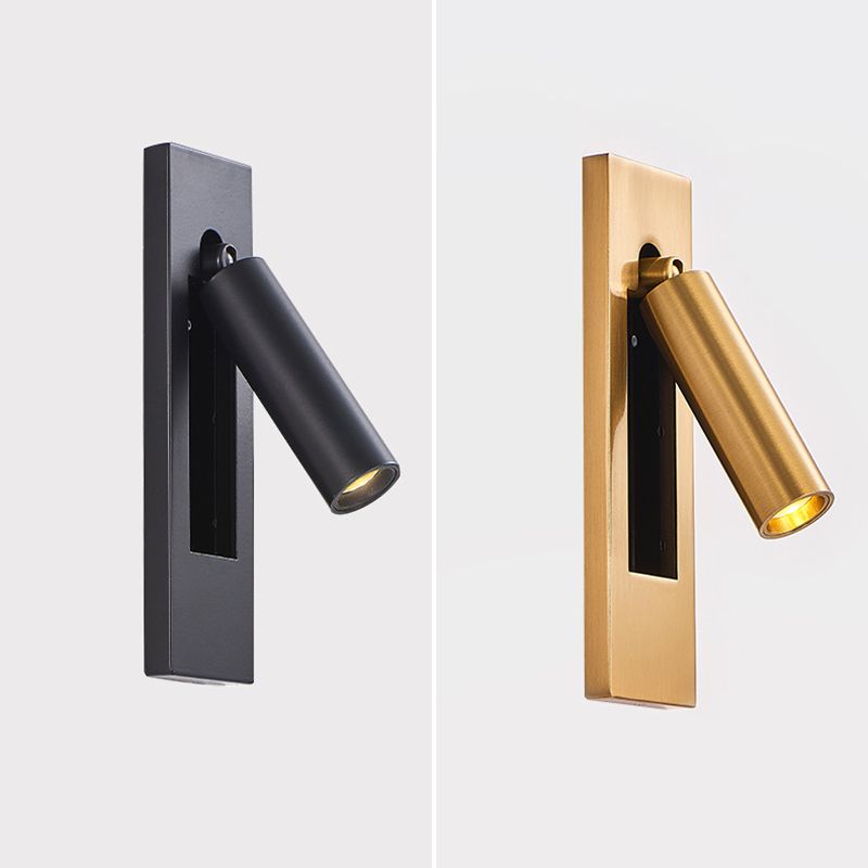 Ray Traditional Adjustable Metal Wall Spotlight – Black & Gold — product view 7