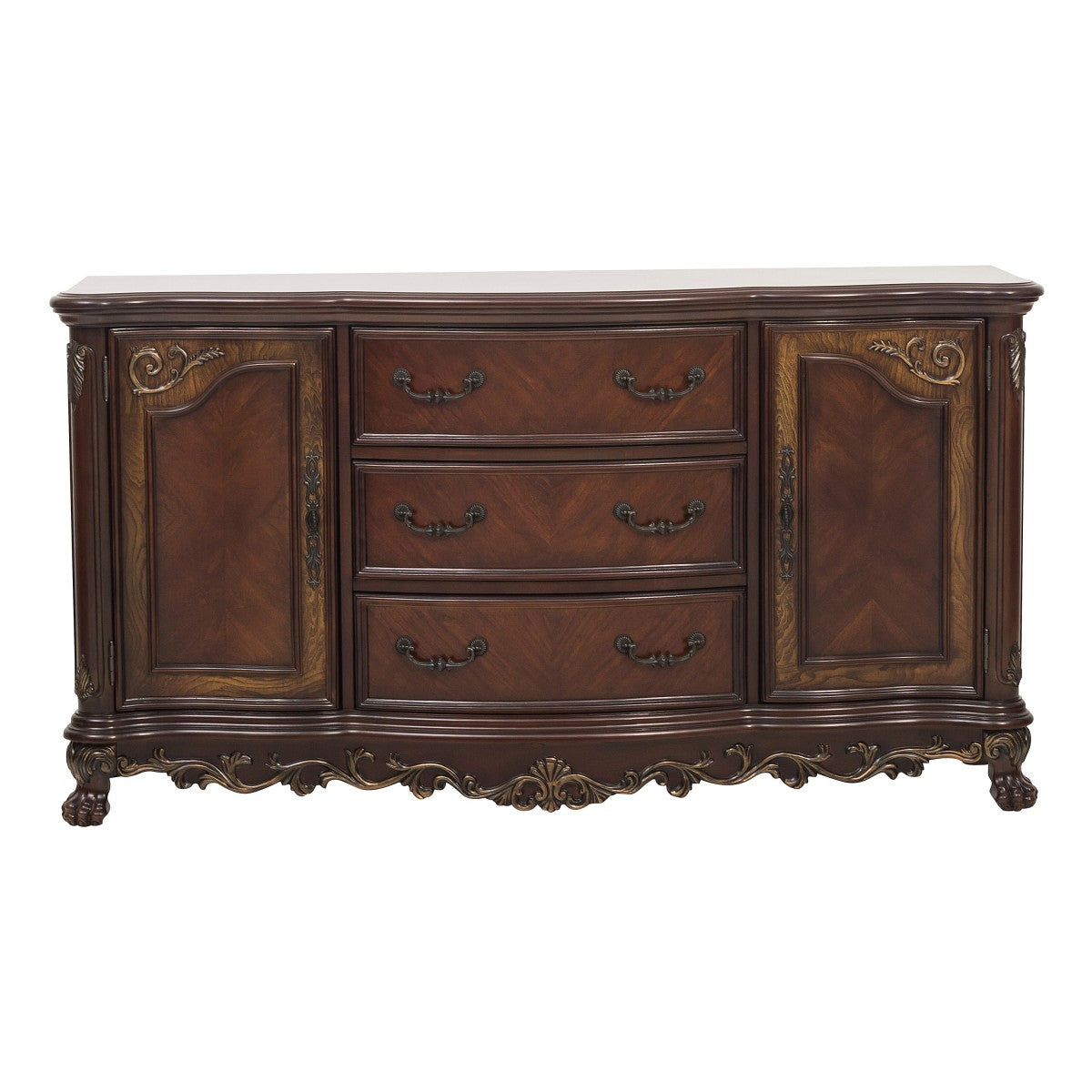 Deryn Park II Cherry Finish Wood Dining Server Buffet Cabinet – 2243-55 — product view 1
