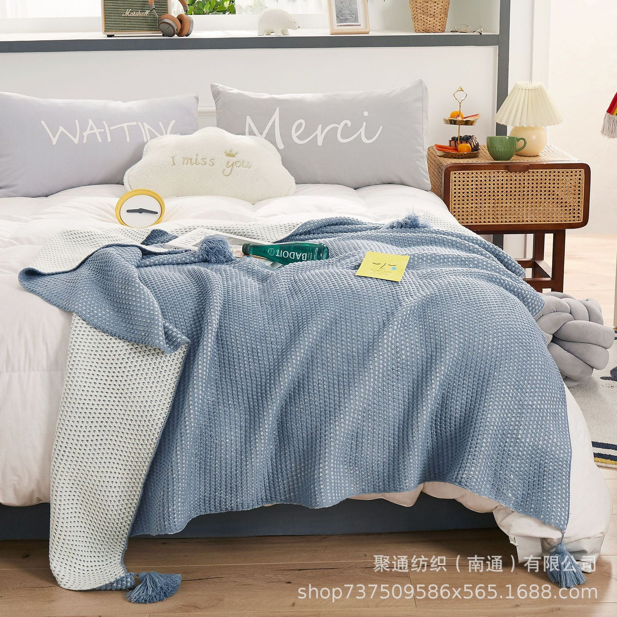 Women's cozy blanket Soft Two-Tone — product view 2
