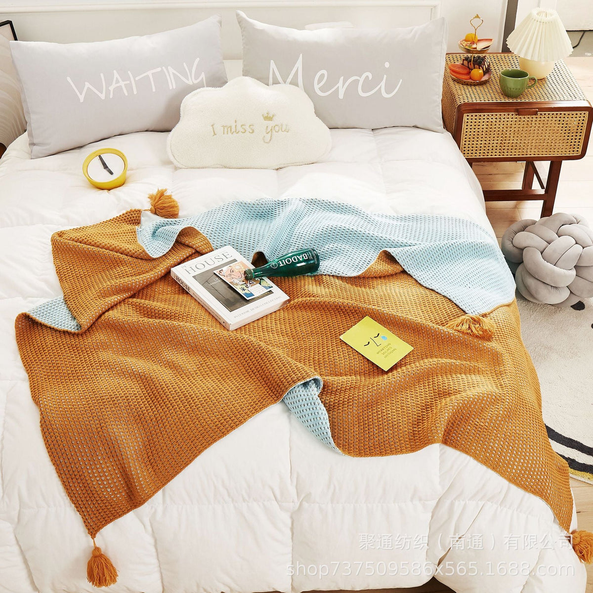 Women's cozy blanket Soft Two-Tone — product view 1