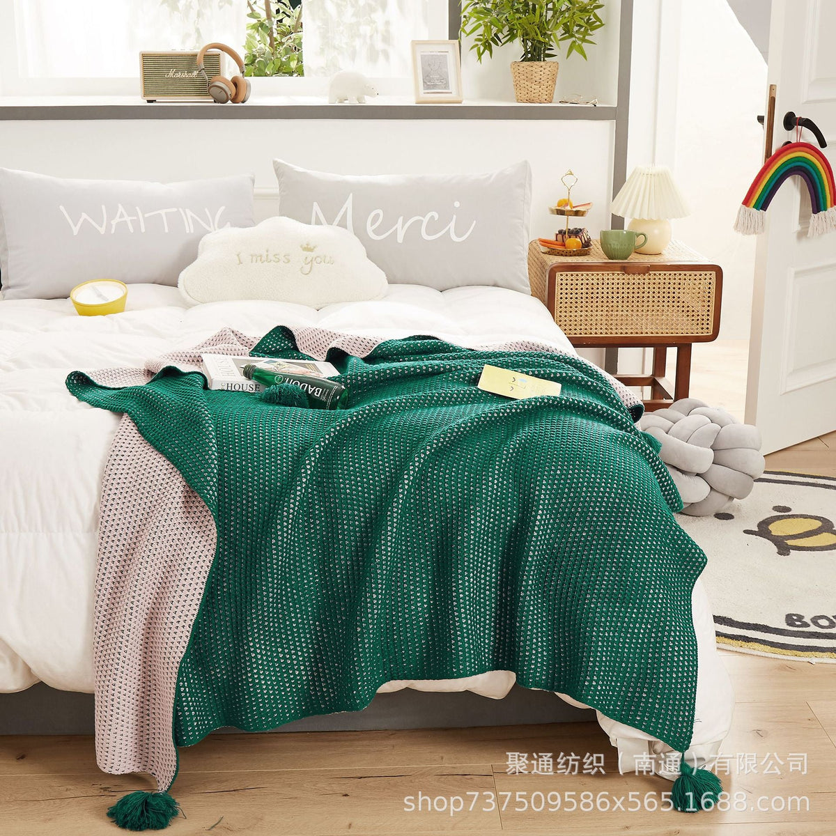 Women's cozy blanket Soft Two-Tone — product view 3