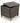 LOUNGE YARD Outdoor Wicker Side Table with Storage