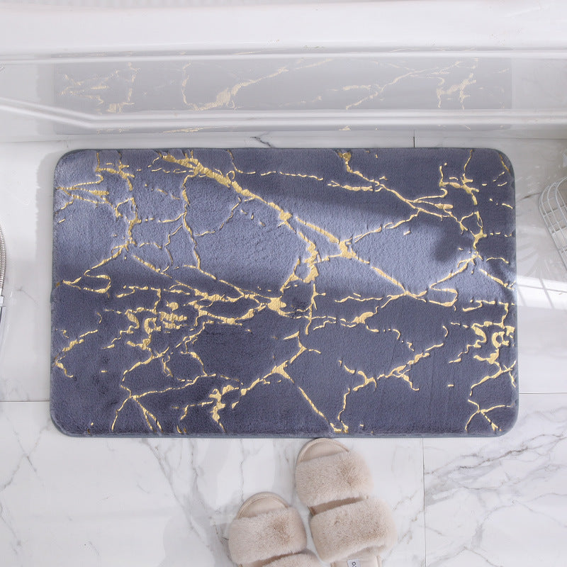 Luxurious Velvet Bath Mat Bowlift — product view 2