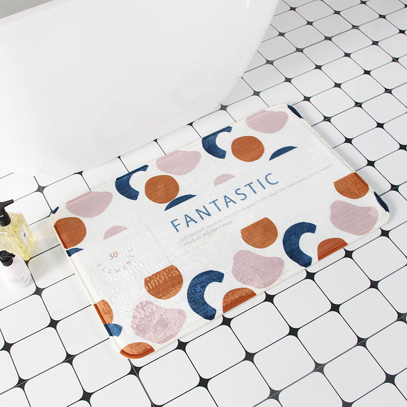 Contemporary Striped Bathroom Mat LoungeYard — product view 4