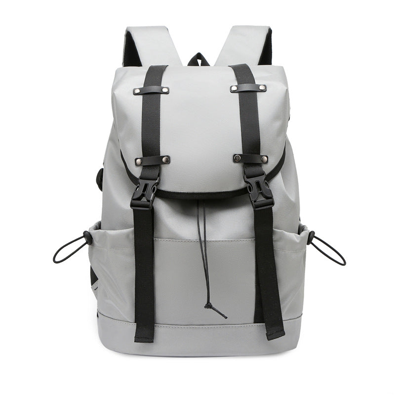 Stylish Leaf-Patterned Backpack LoungeYard — product view 1