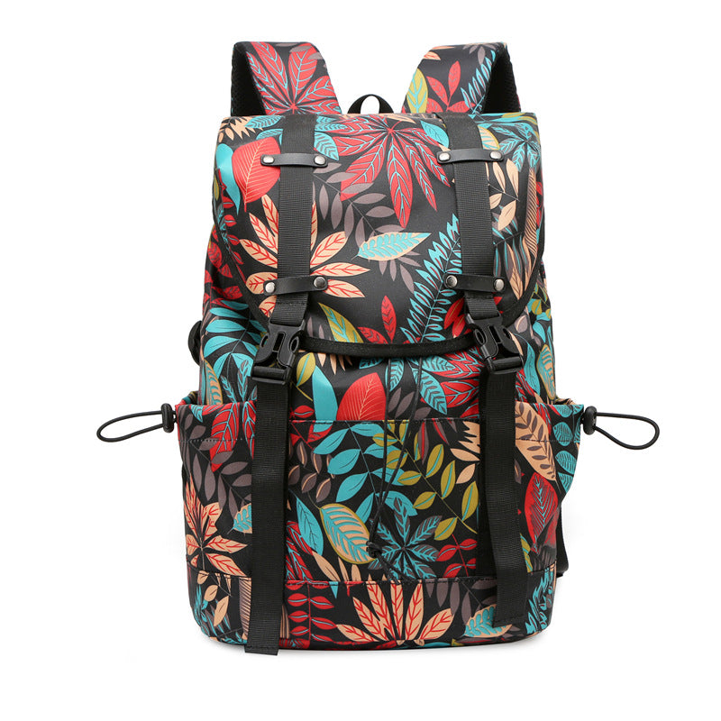 Floral Print Adventure Backpack LoungeYard — product view 5