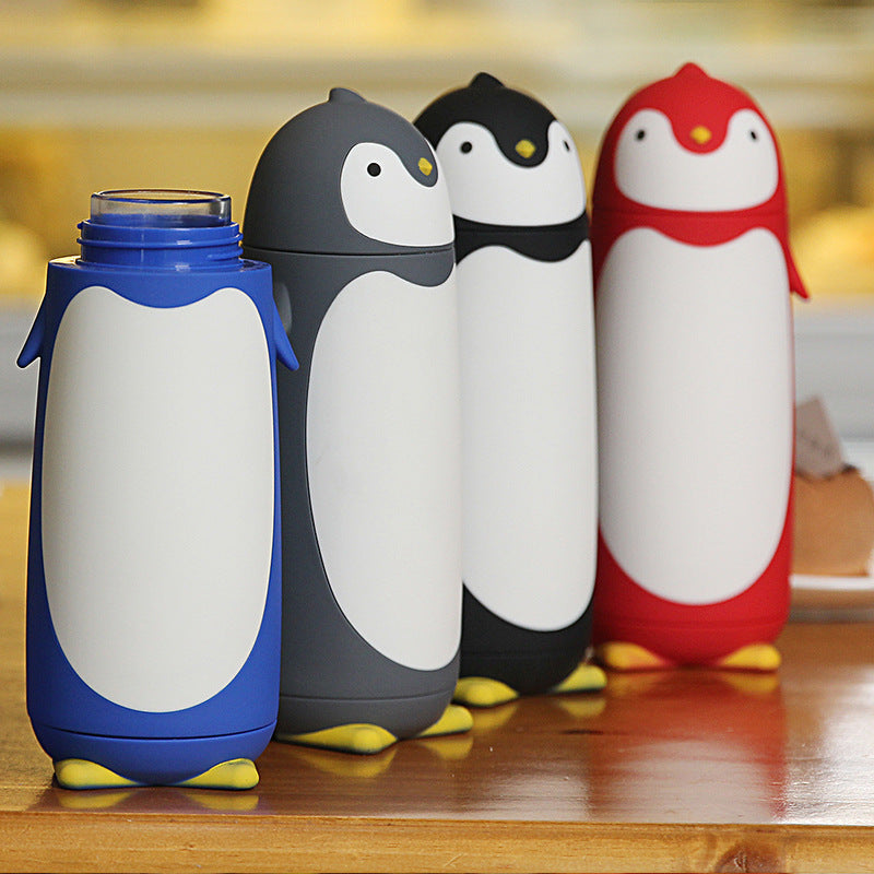 Ladies insulated drinking bottle in penguin design LoungeYard — product view 5