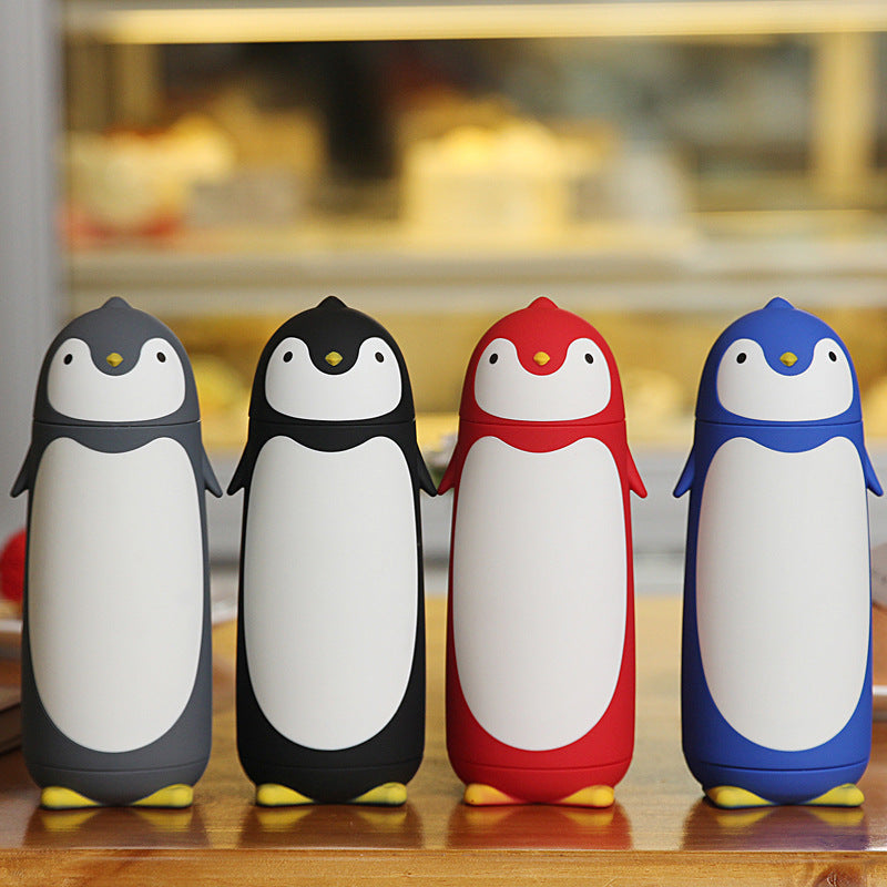 Ladies insulated drinking bottle in penguin design LoungeYard — product view 6