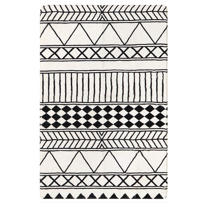 Modern Geometric Pattern Area Rug Bowlift — product view 5