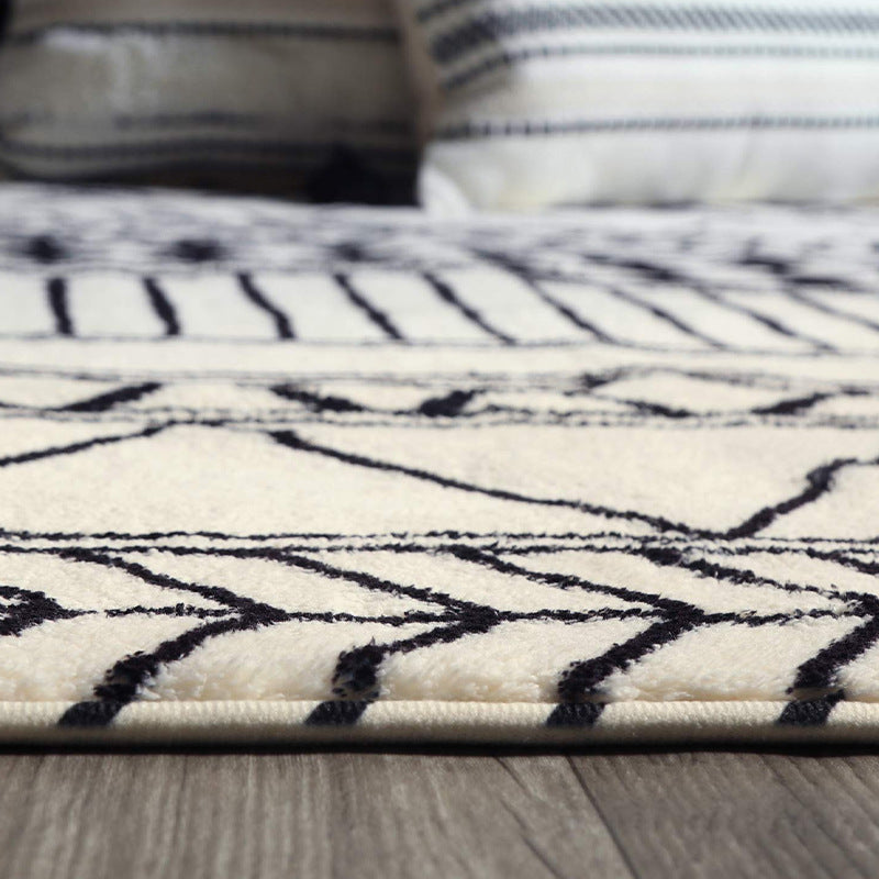 Modern Geometric Pattern Area Rug Bowlift — product view 2