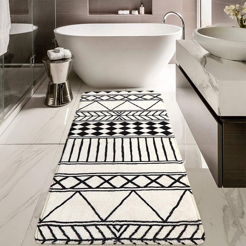Modern Geometric Pattern Area Rug Bowlift — product view 1