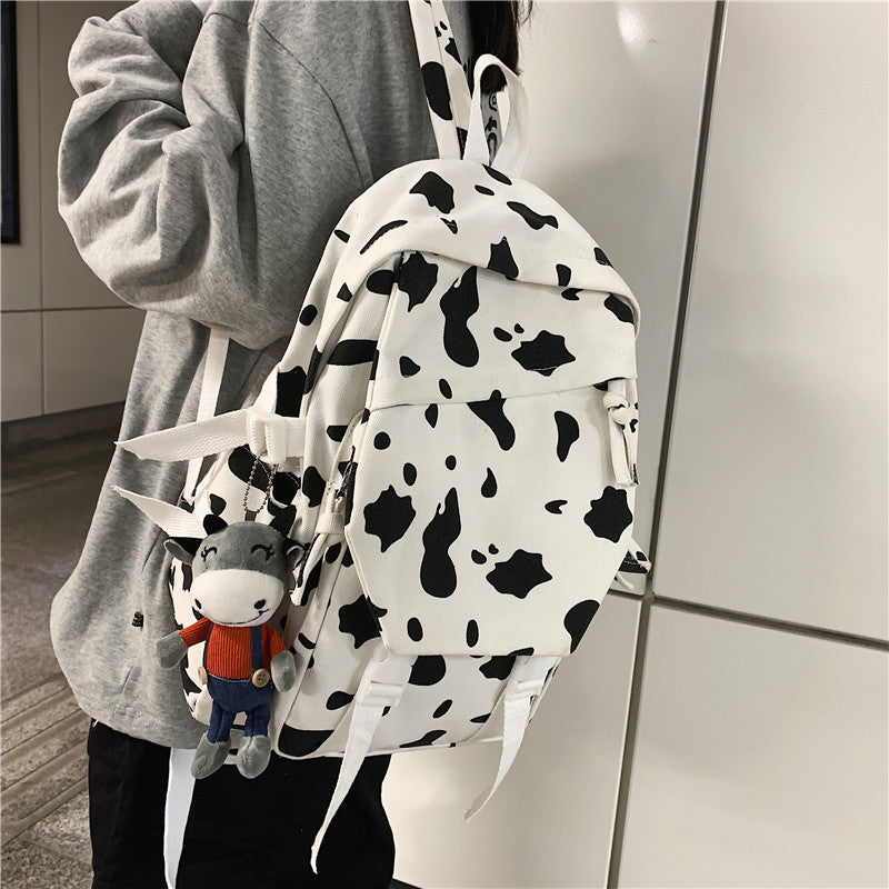 Fun Cow-Print Backpack LoungeYard — product view 2