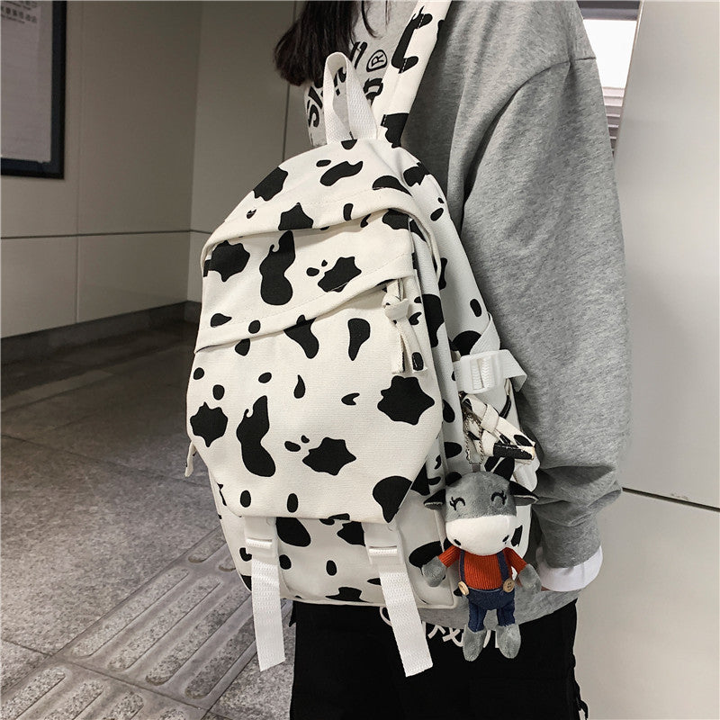 Fun Cow-Print Backpack LoungeYard — product view 1