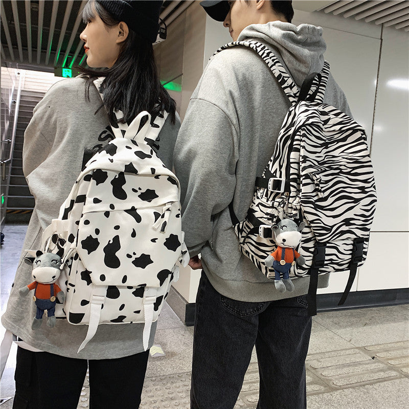 Fun Cow-Print Backpack LoungeYard — product view 4