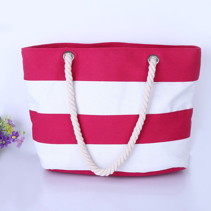 Large canvas beach bag LoungeYard — product view 2