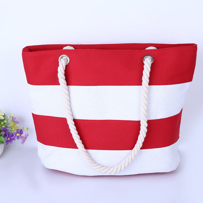 Large canvas beach bag LoungeYard — product view 3