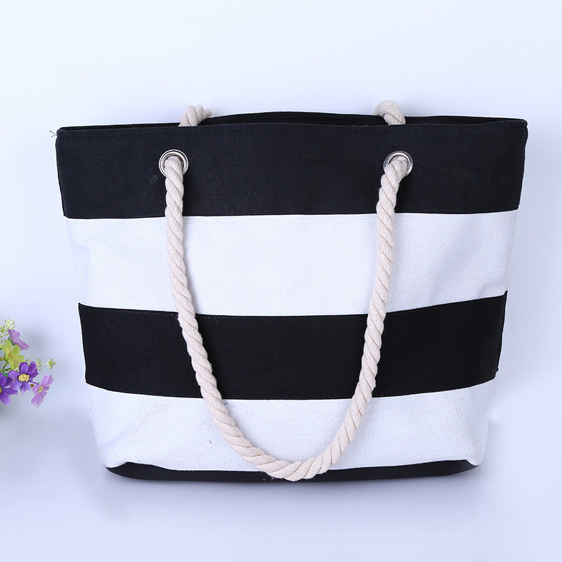 Large canvas beach bag LoungeYard — product view 6