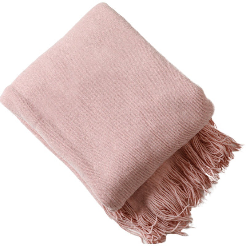 Luxurious Plush Fringe Throw Blanket — product view 5