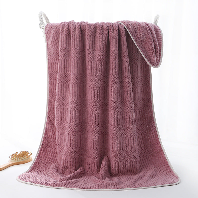 Ultra-Soft Microfiber Jacquard Bath Towel LoungeYard — product view 6