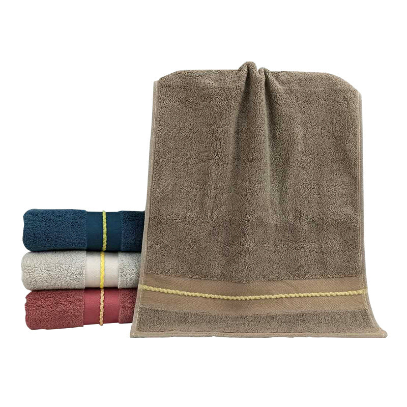 Premium terry bath towel with stylish jacquard pattern LoungeYard — product view 6