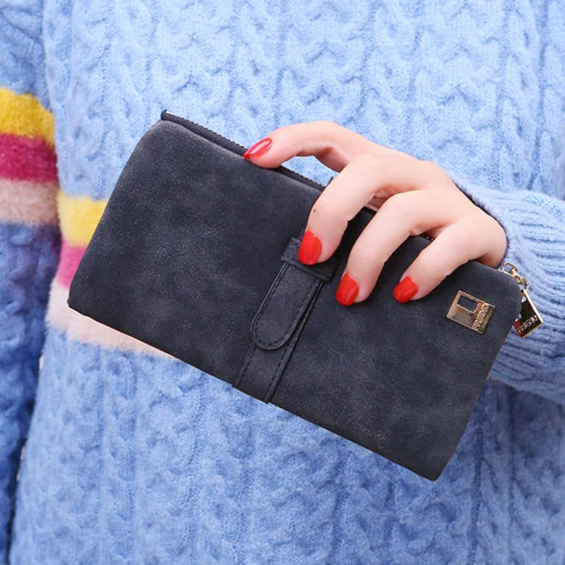 Long wallet with two compartments for women | LoungeYard — product view 3