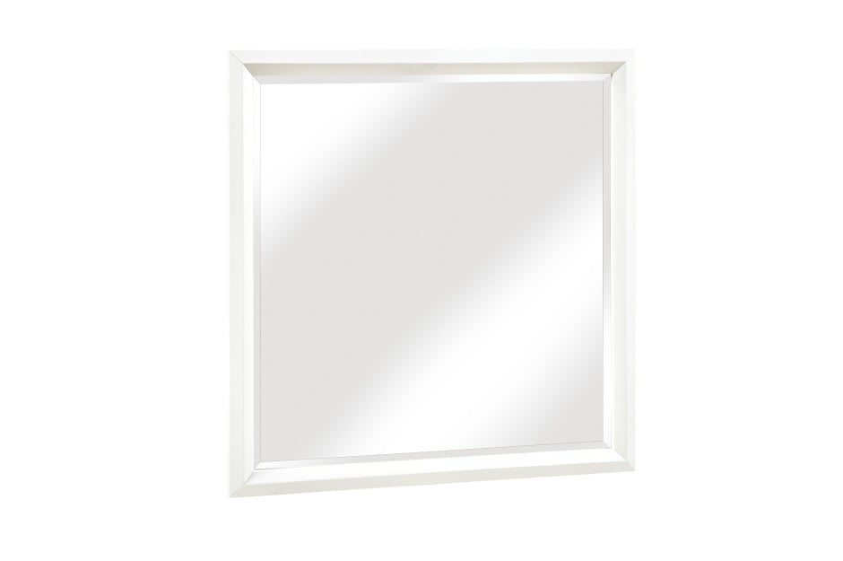 Luna Pearl White Queen Bedroom Set with LED Accent Lighting – 2469-4PC — product view 7