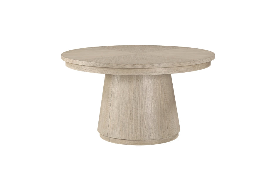 Homelegance Alita Distressed Light Grey 5-Piece Round Dining Table Set – 2477-54RD-5PC — product view 2