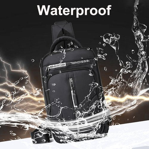 SecureNylon – Waterproof Anti-Theft Shoulder Bag LoungeYard — product view 7