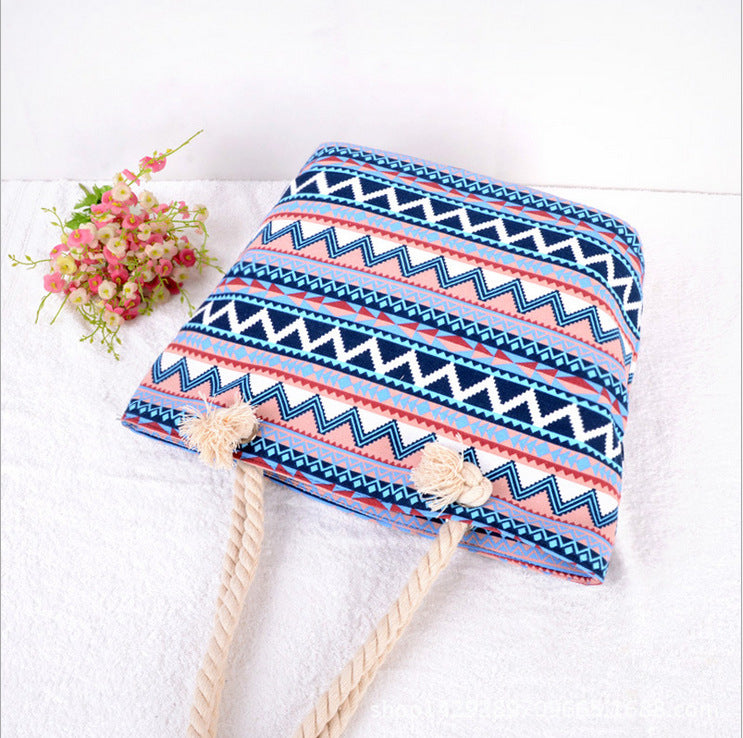 Large Colorful Beach Bag LoungeYard — product view 3