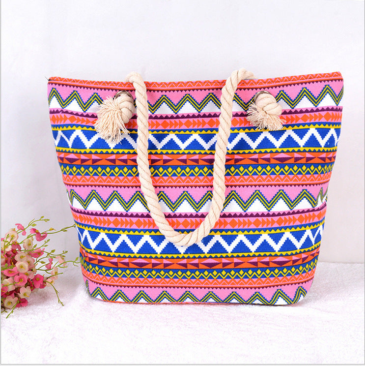 Large Colorful Beach Bag LoungeYard — product view 2