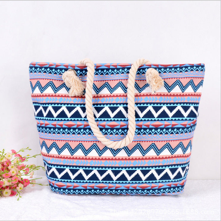 Large Colorful Beach Bag LoungeYard — product view 1