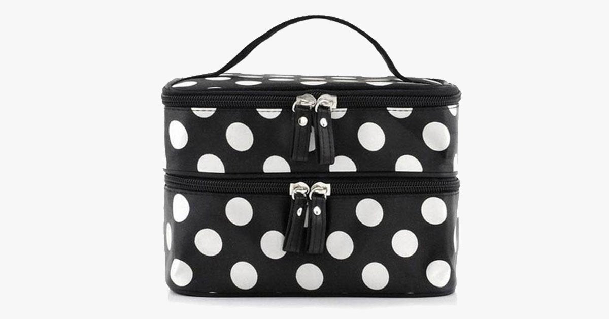 LoungeYard | Polka Dot Make Up Bag — product view 1