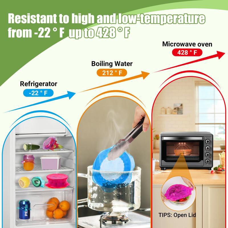 LoungeYard | Kitchen Silicone Stretchy Crisper Lid — product view 2