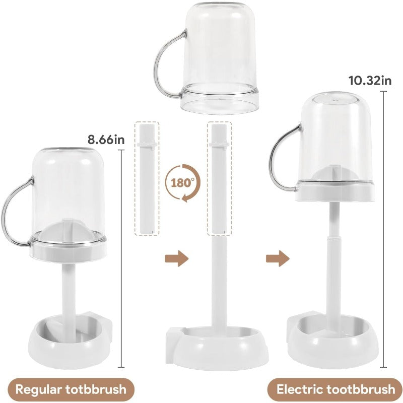 LoungeYard | Toothbrush Holder with Dust Cover & Wash Cup — product view 4