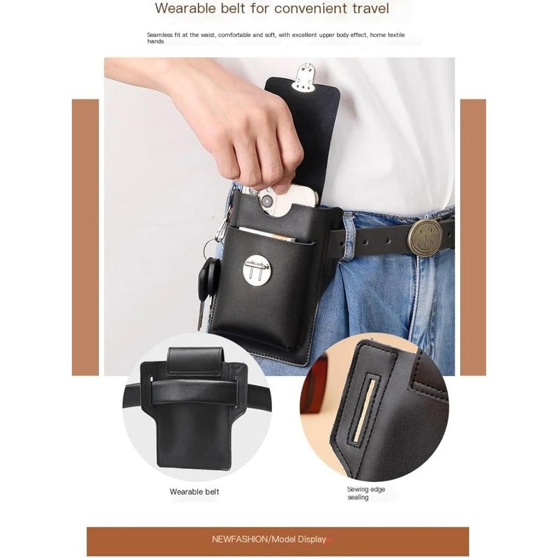 LoungeYard | PU Leather Belt Pouch for Phone & Essentials — product view 3