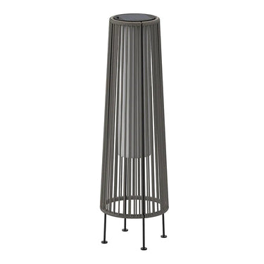LOUNGE YARD 2PCS GORDES Solar-powered Woven Wicker Floor Lamp