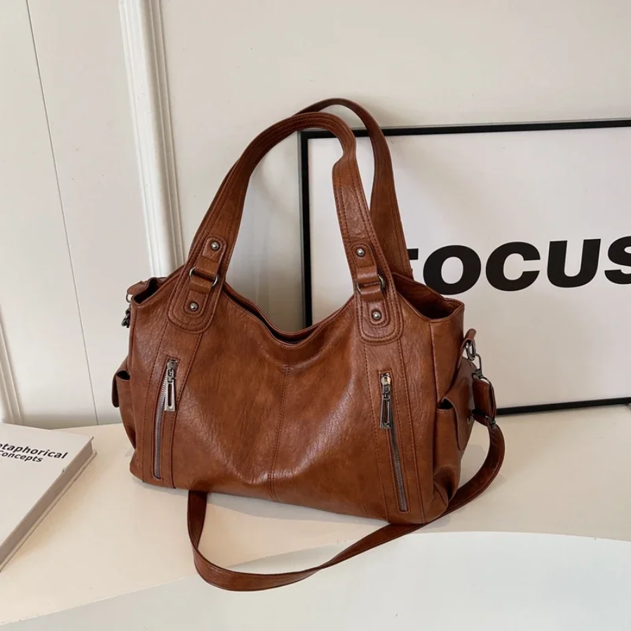 LoungeYard | Women’s Classic Multi-Compartment Shoulder Bag – Alma — product view 1