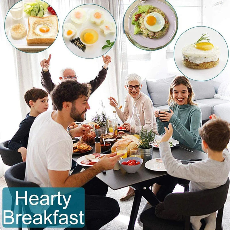 LoungeYard | Cute Boiled Egg Mold4 PCS/Set With Brush — product view 2