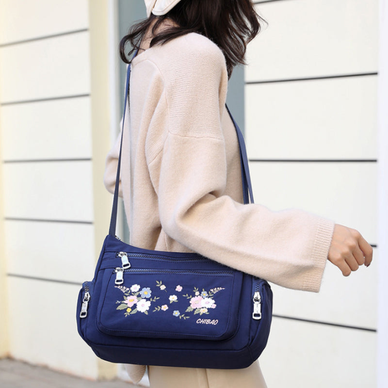 LoungeYard | Embroidered Flower Shoulder Bag — product view 3