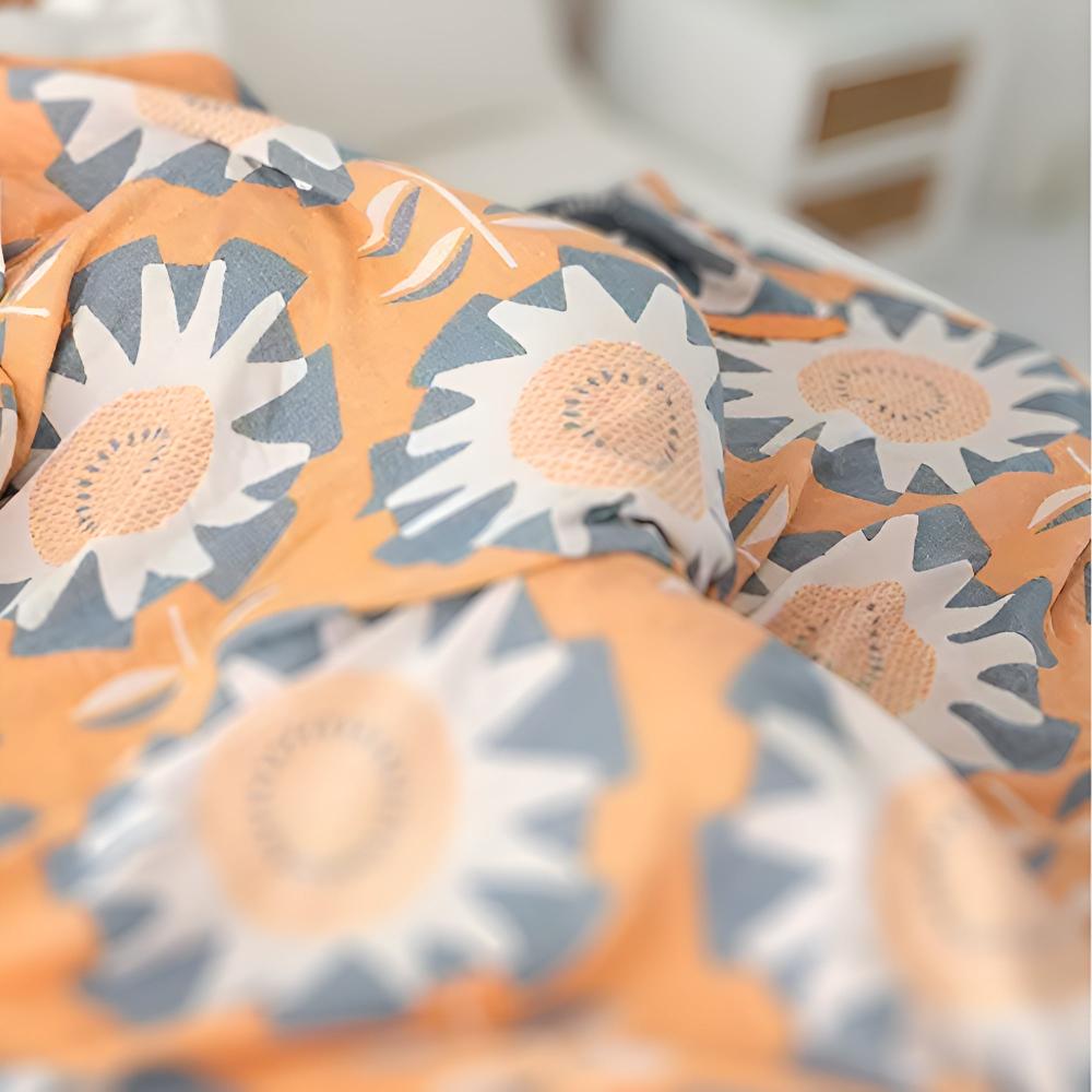 LoungeYard | Windmill Flower Patterns Cotton Blanket — product view 4