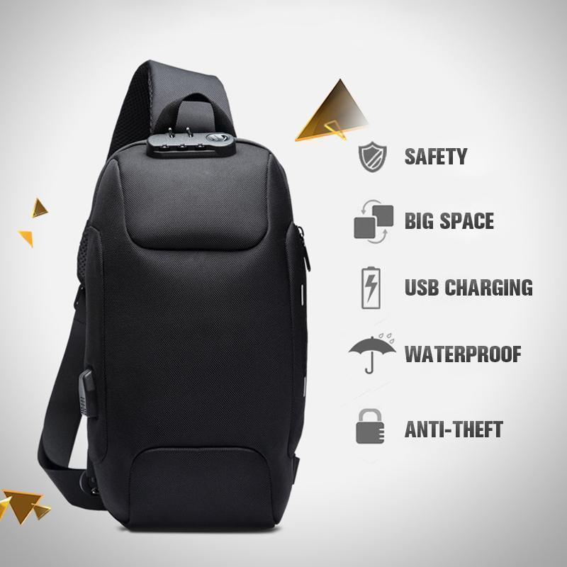 LoungeYard | Theft Protection Backpack with 3-Digit Lock — product view 2
