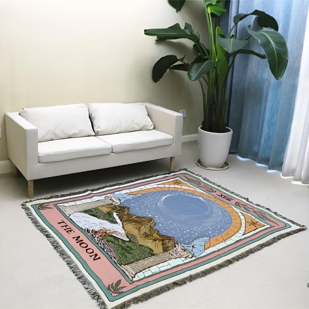 LoungeYard | Moon Tarot Tapestry Blanket — product view 2