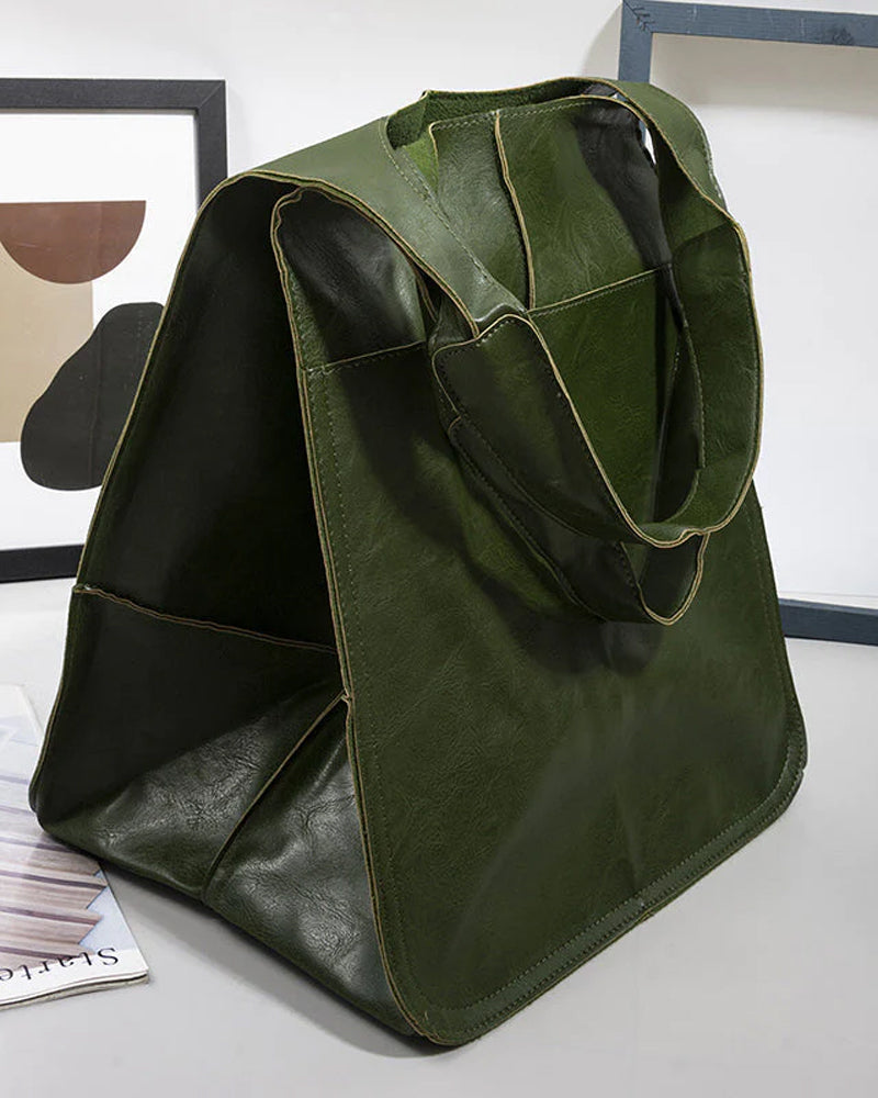 LoungeYard | Chic & Sustainable Leather Bag with Large Capacity - Elegant, Versatile Women's Handbag — product view 7