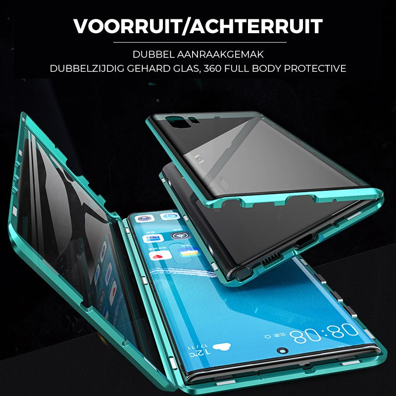 Magnetic phone case with double-sided tempered glass – for Samsung Galaxy S23/S22/S21/S20 & Note 20/10 — product view 2