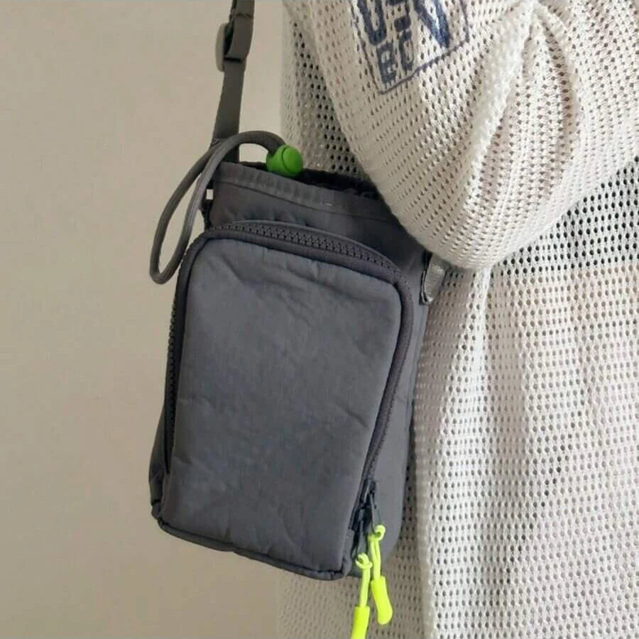 Water-Resistant Crossbody Water Bottle Bag with Front Pocket — product view 2