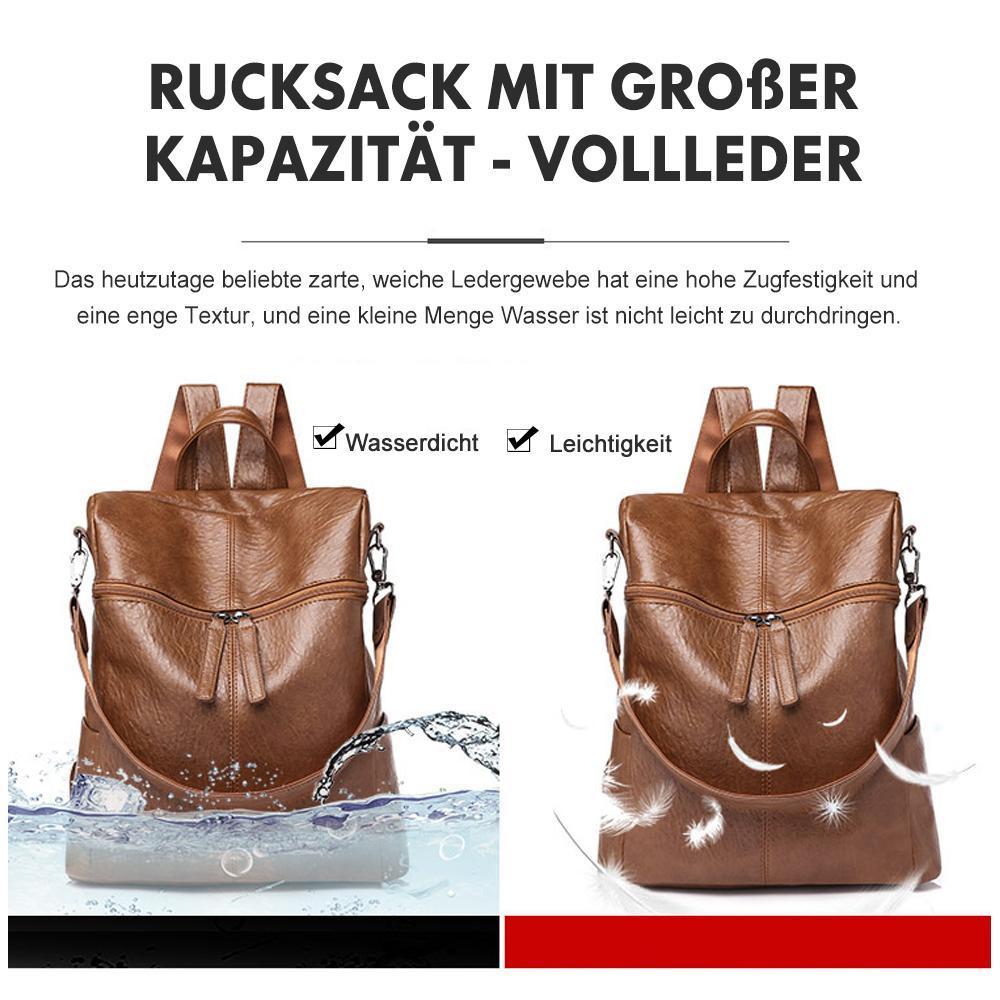 LoungeYard | Rucksack with large capacity - Full leather — product view 4