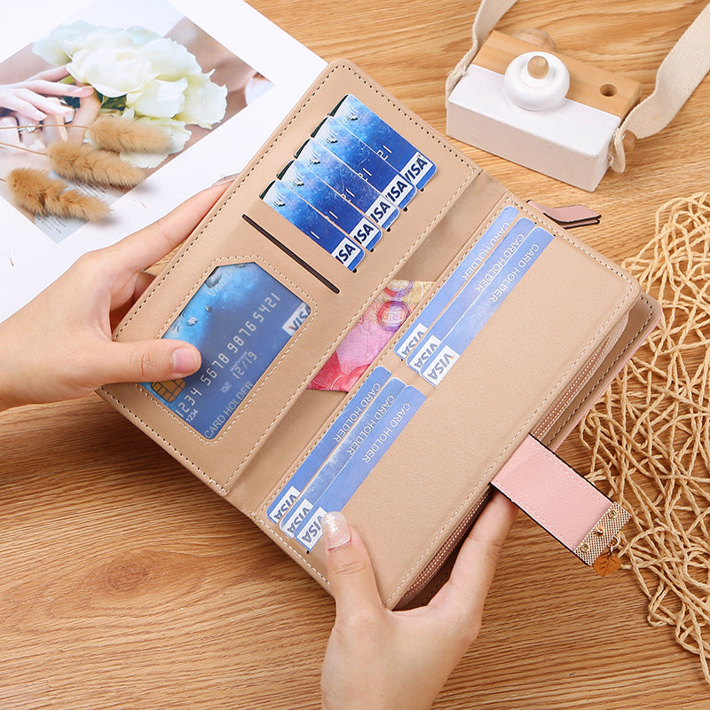 LoungeYard | Long wallet for women with leaf pattern — product view 2